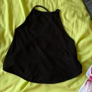 Garage backless crop top